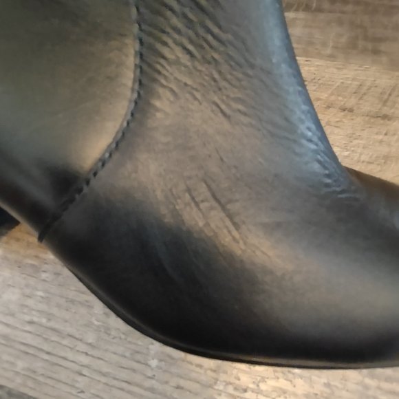 Anne Klein Akgansee Black Boots Size 8 - Picture 12 of 16